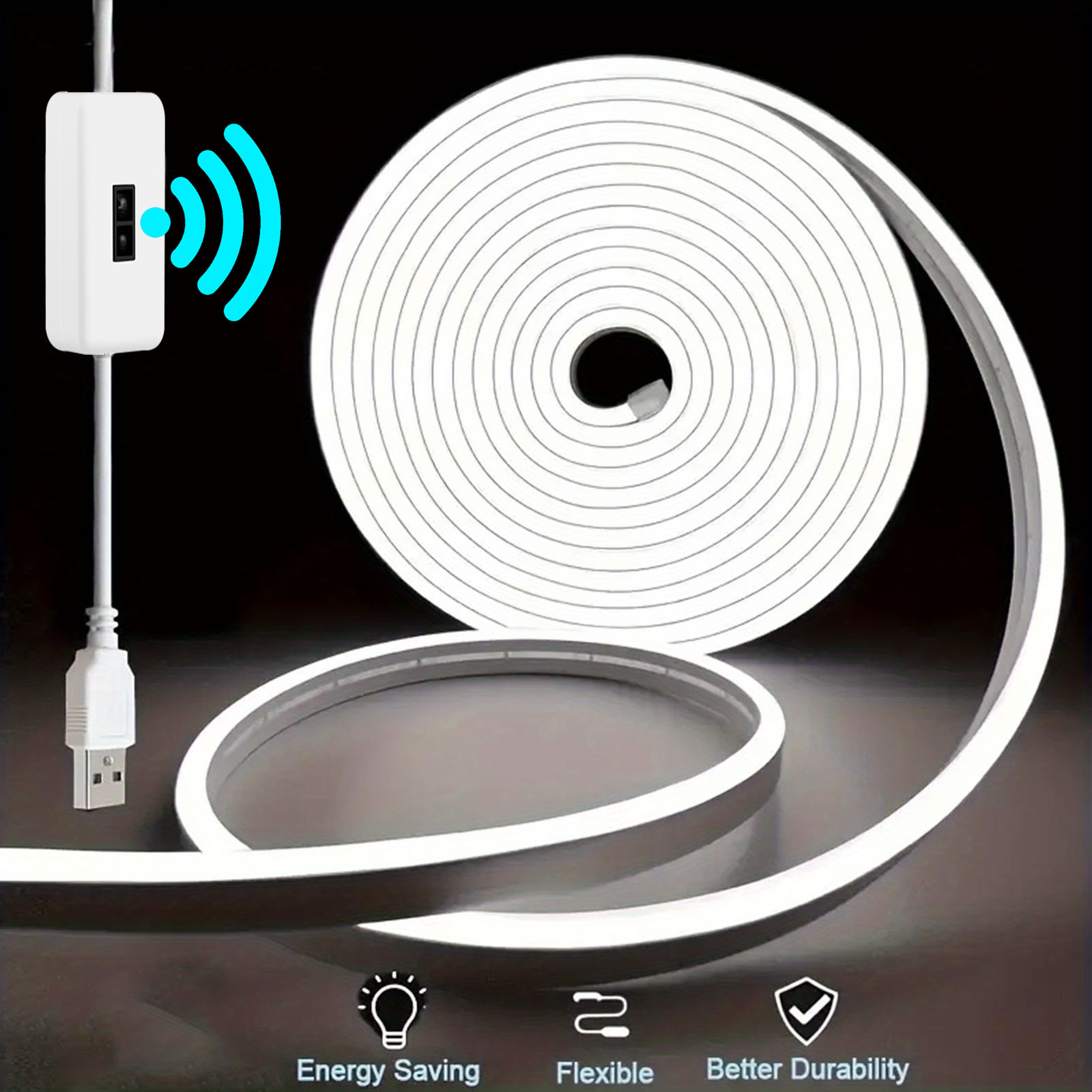 Motion Sensor Neon LED Light S - Outdoor Power Strip Weatherproof recension och pris